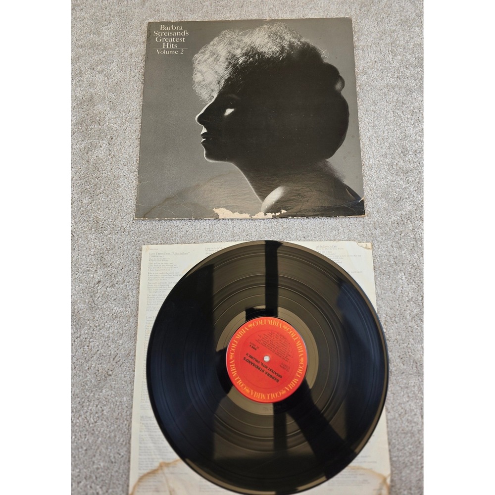 Barbra Streisand Greatest Hits Volume 2 Vinyl Record Columbia Records‎